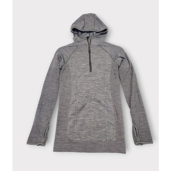 Size 2 - Lululemon Swiftly Wool 1/2 Zip Hoodie - Picture 1 of 3